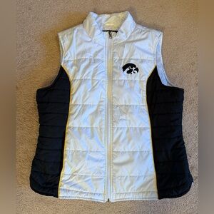 Iowa Hawkeyes White Puffer Jacket